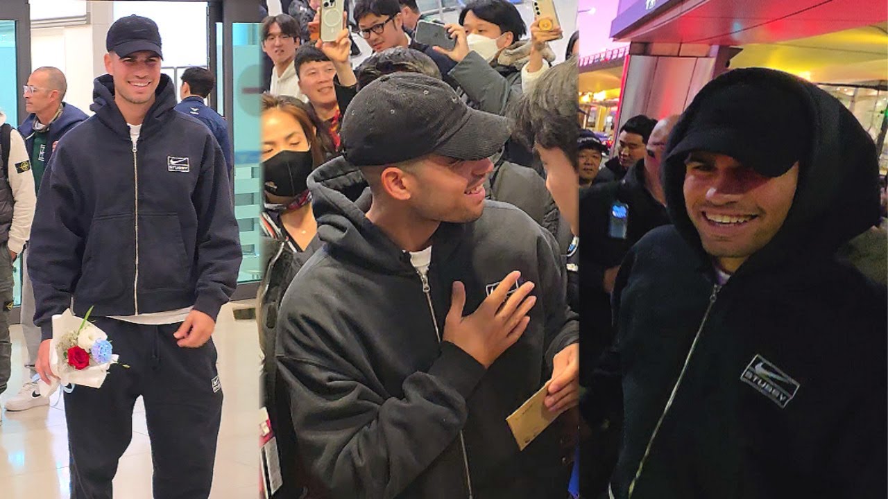 [4K 직캠] 난리났던 알카라스 입국 현장ㅣCarlos Alcaraz arrives in Korea to wild cheers