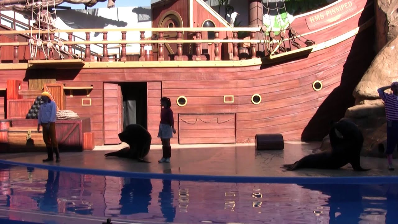 [HD1080] Clyde & Seamore Take Pirate Island, Seaworld, Orlando, Florida 2008