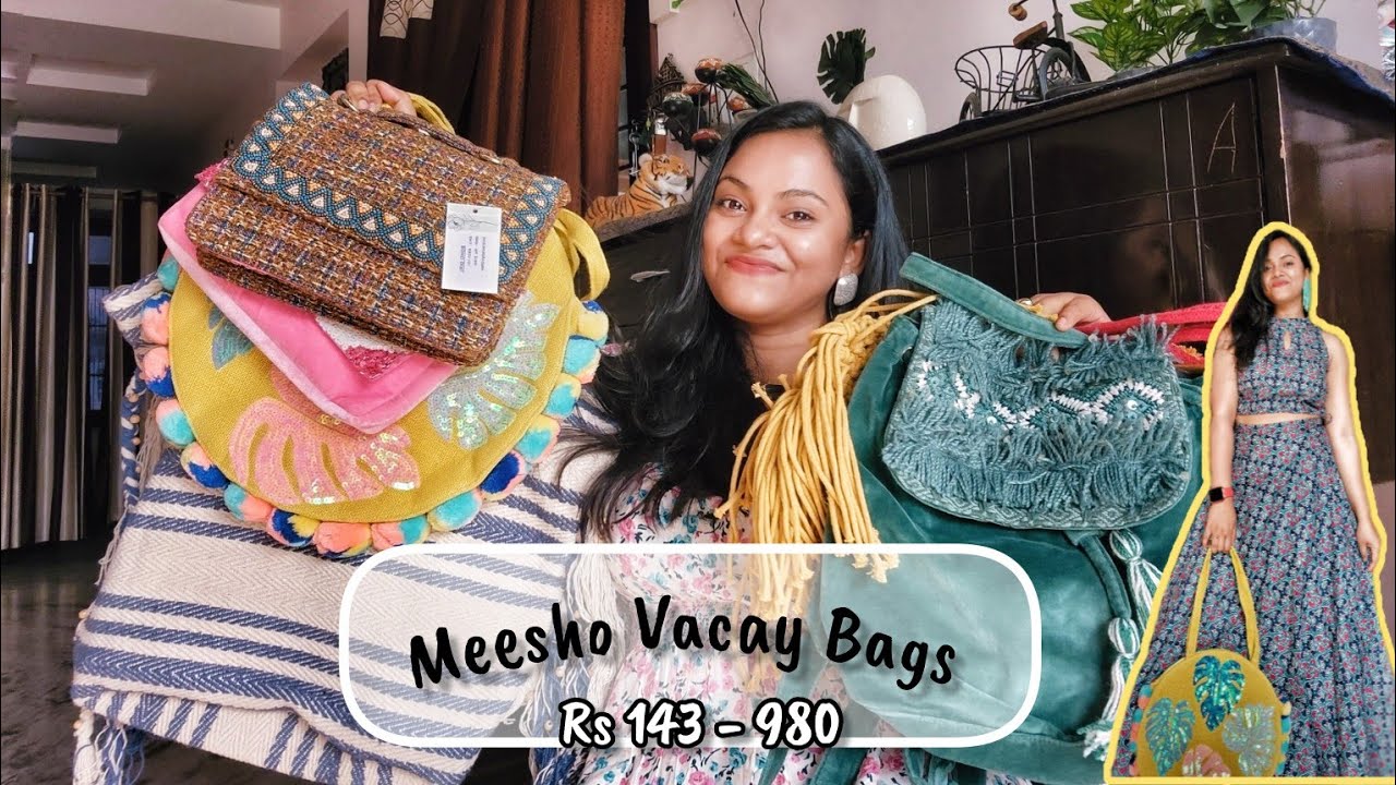 MEESHO BAGS HAUL* Best Bags Starts 143 | Trendy Sling Bags, boho bag, Tote Bags & more |