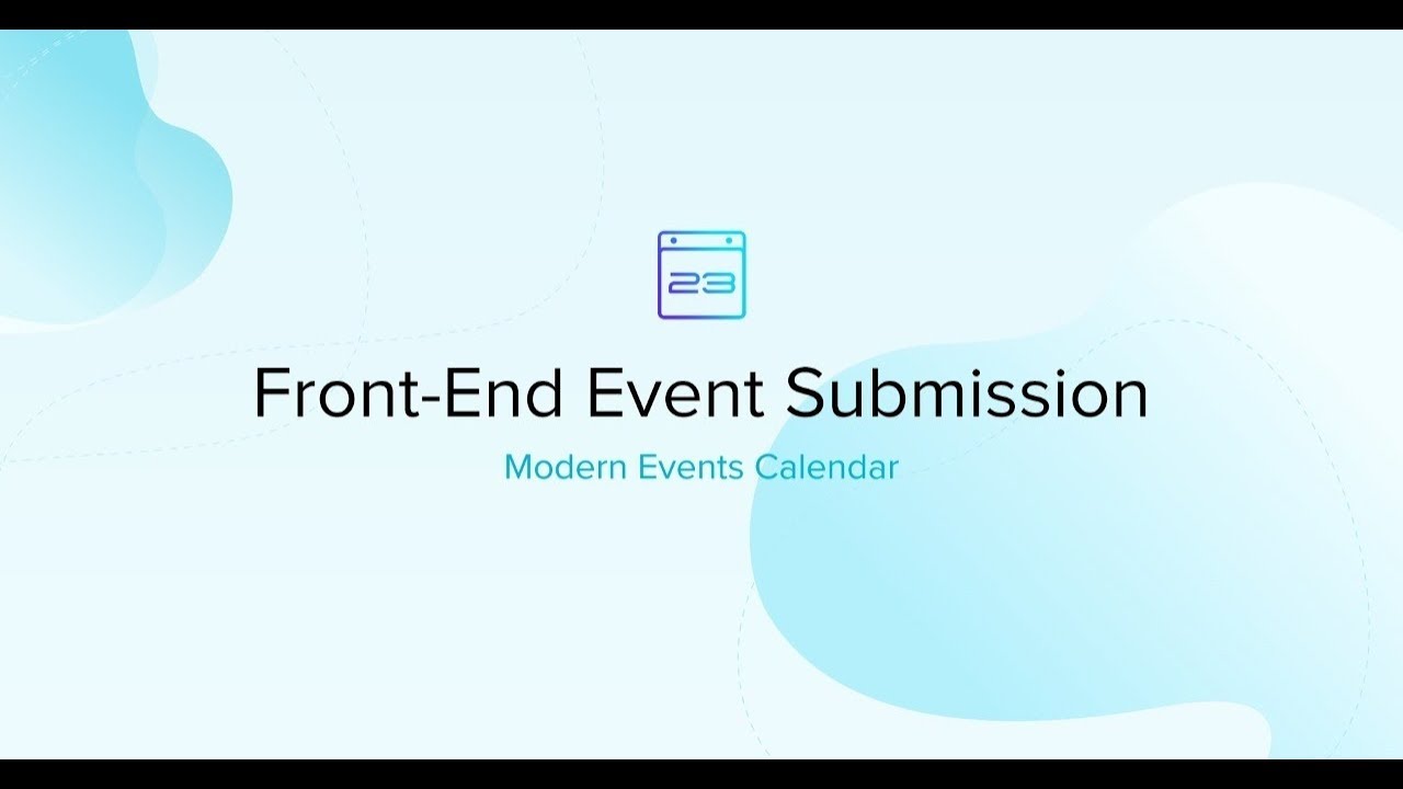 Front-end Event Submission