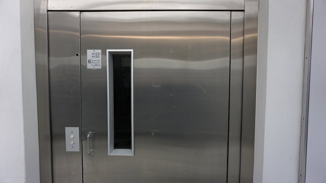 TOUR of 5x original 1968 KONE traction elevators @ Heikintori shopping center, Espoo, Finland