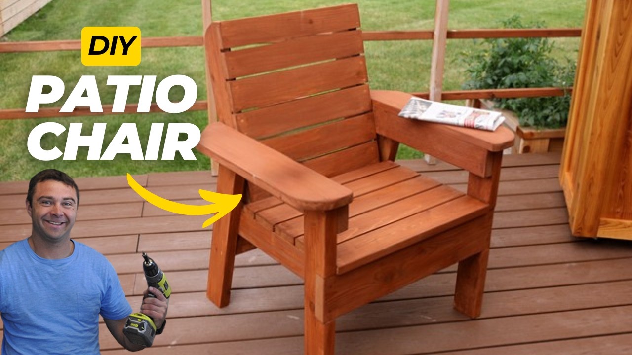 Easy DIY Patio Chair Anyone Can Build!