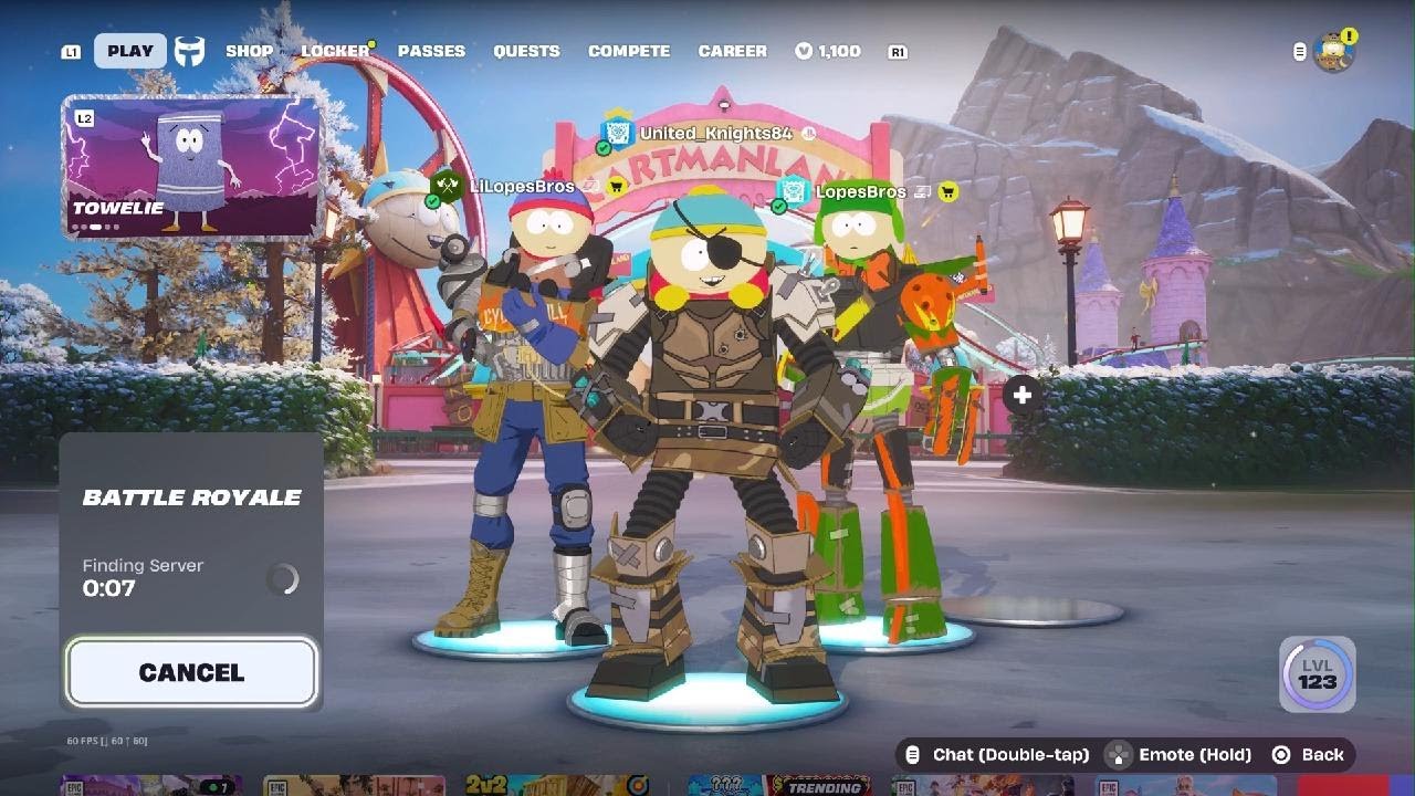 Fortnite Battle Royale | South Park Challenge ✌️ LopesBros