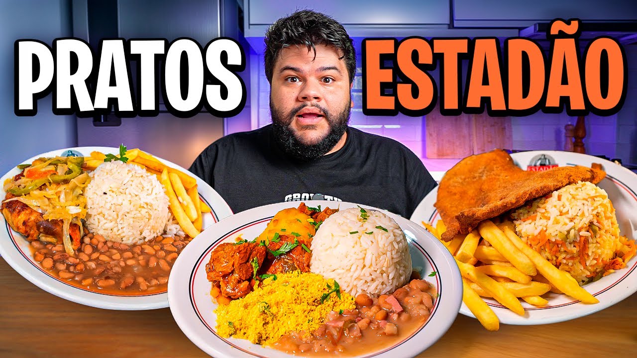 Provando os pratos do Estadão!