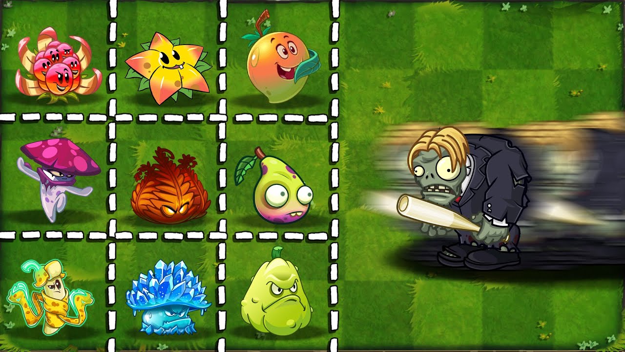 PVZ 2 Challenge All Plants vs 50 Gargimp Legal Custom Speed - Who Will Win?