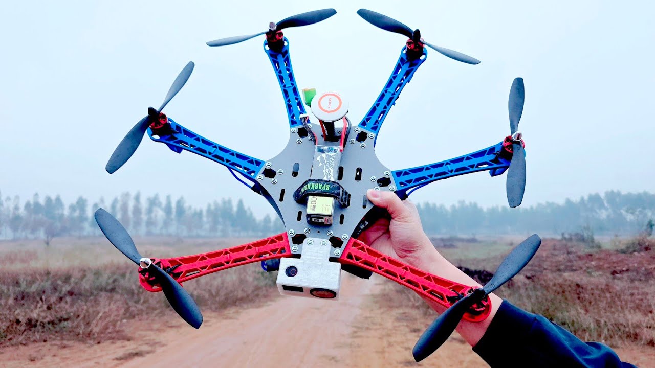 Chế Hexacopter KST500 - Máy Bay 6 Cánh - IN 3D - Mạch Tarot ZYX-M GPS