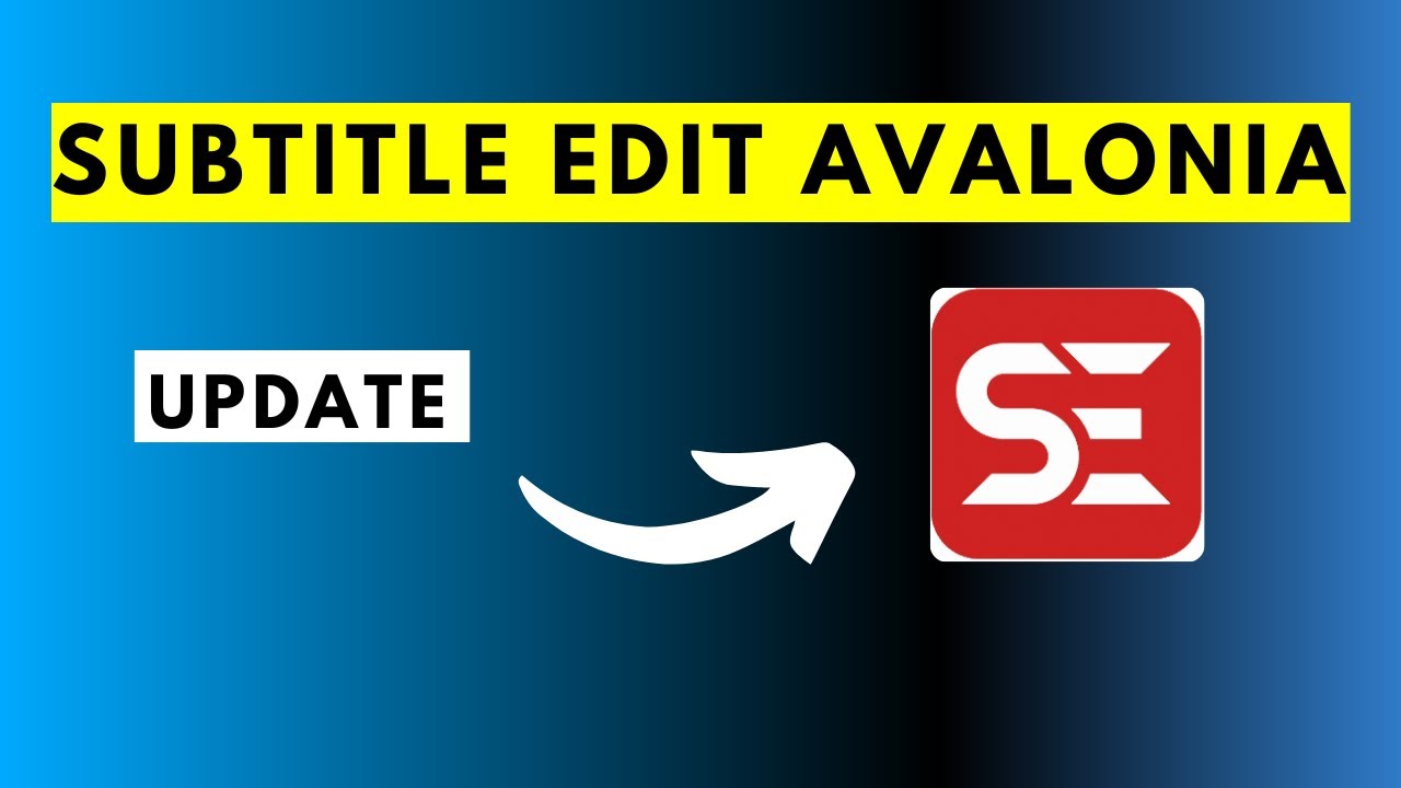 Subtitle Edit Avalonia for Mac Windows and Linux Update - Active Development