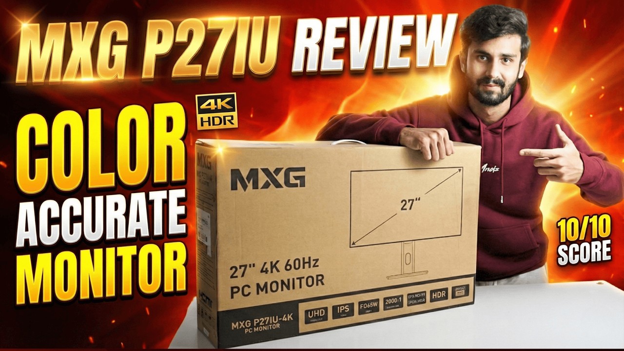 BEST 4K MONITOR IN PAKISTAN? | MXG P27IU | COLOR ACCURATE MONITOR | REVIEW & UNBOXING