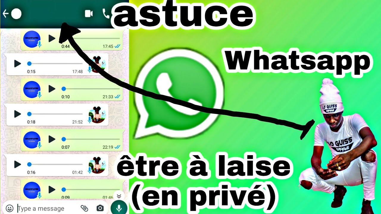 Comment cacher l'identit&eacute; de la personne avec qui vous conversez sur whatsapp ?