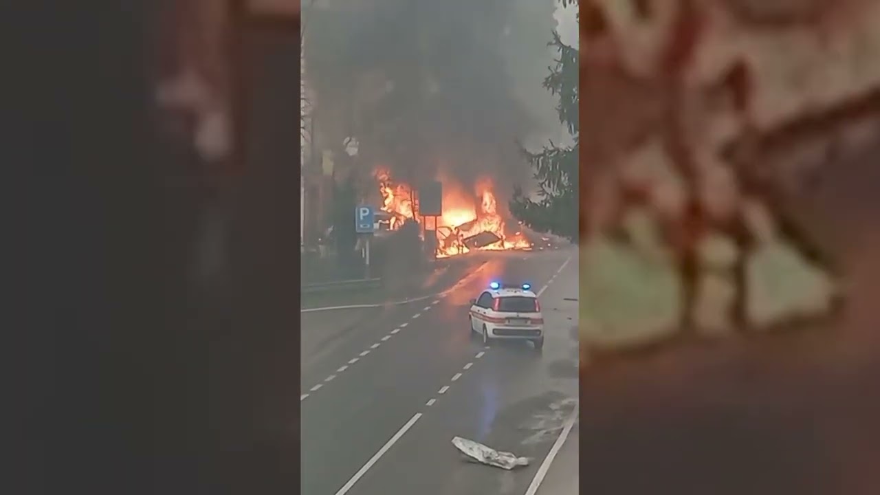 Esplosione a Bibbiena, fiamme partite dall'abitacolo. In tutto otto i feriti