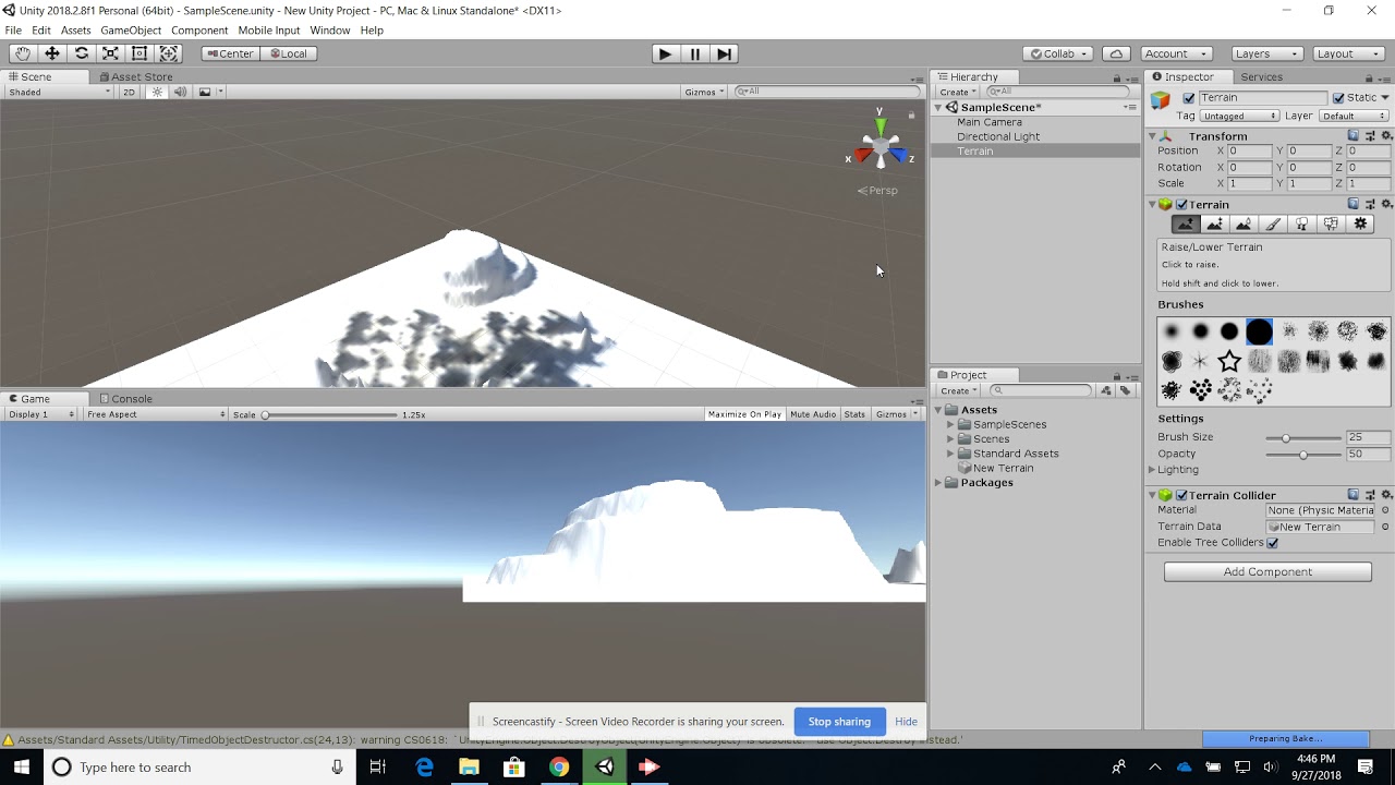 Unity: Creating a Terrain