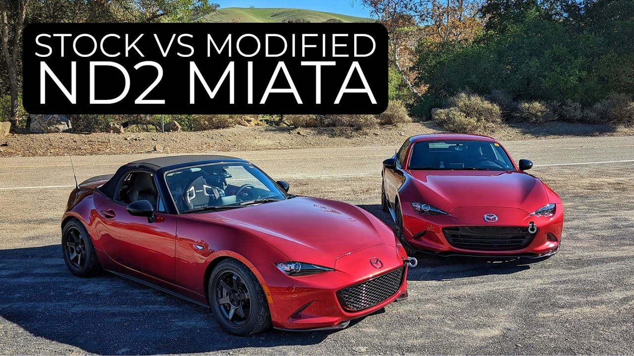 Stock vs Modified Mazda ND2 Miata - Head to Head Review!