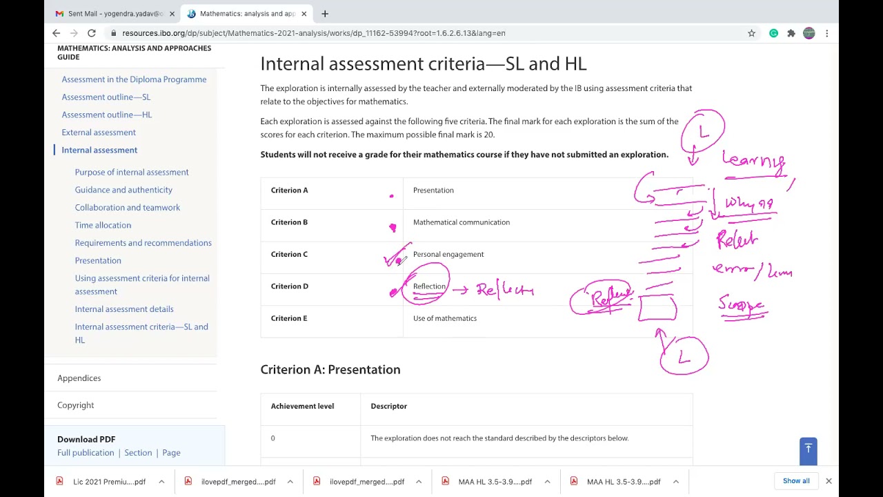 Maths IA orientation- AA and AI  HL/ SL