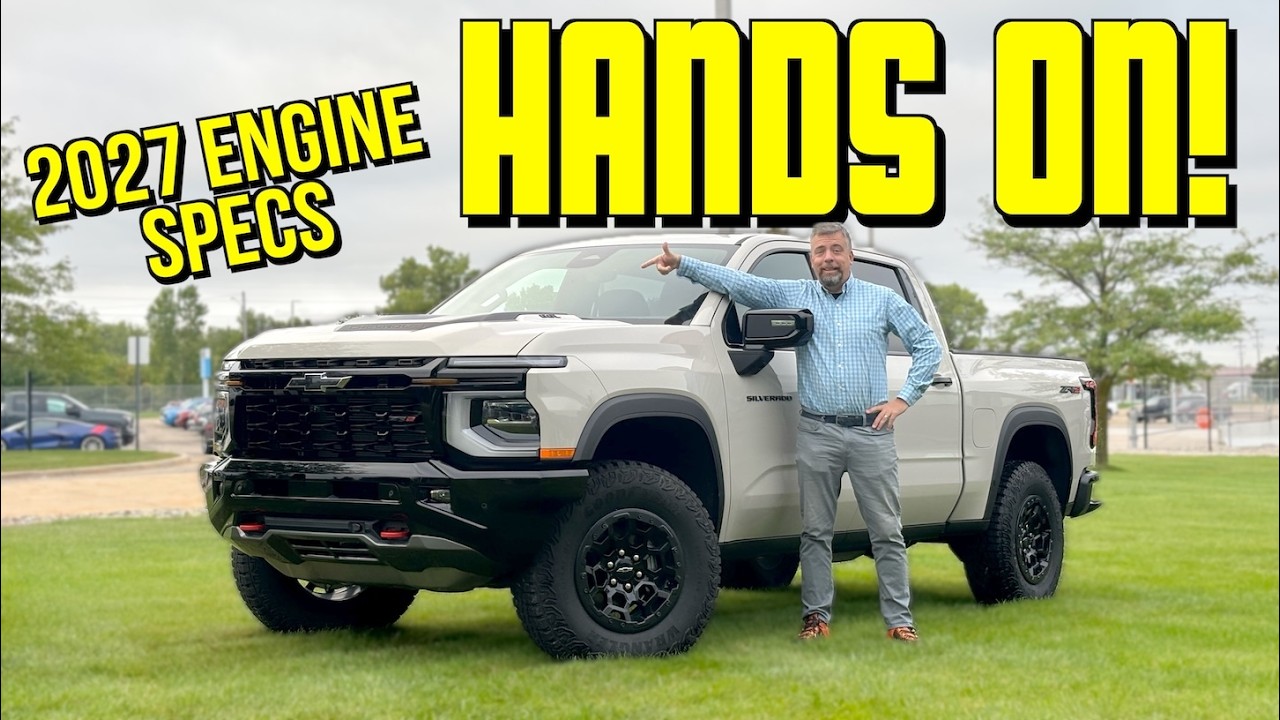 Hands On with the All-new 2027 Chevy Silverado 1500 & New V8 Engine Deep Dive!