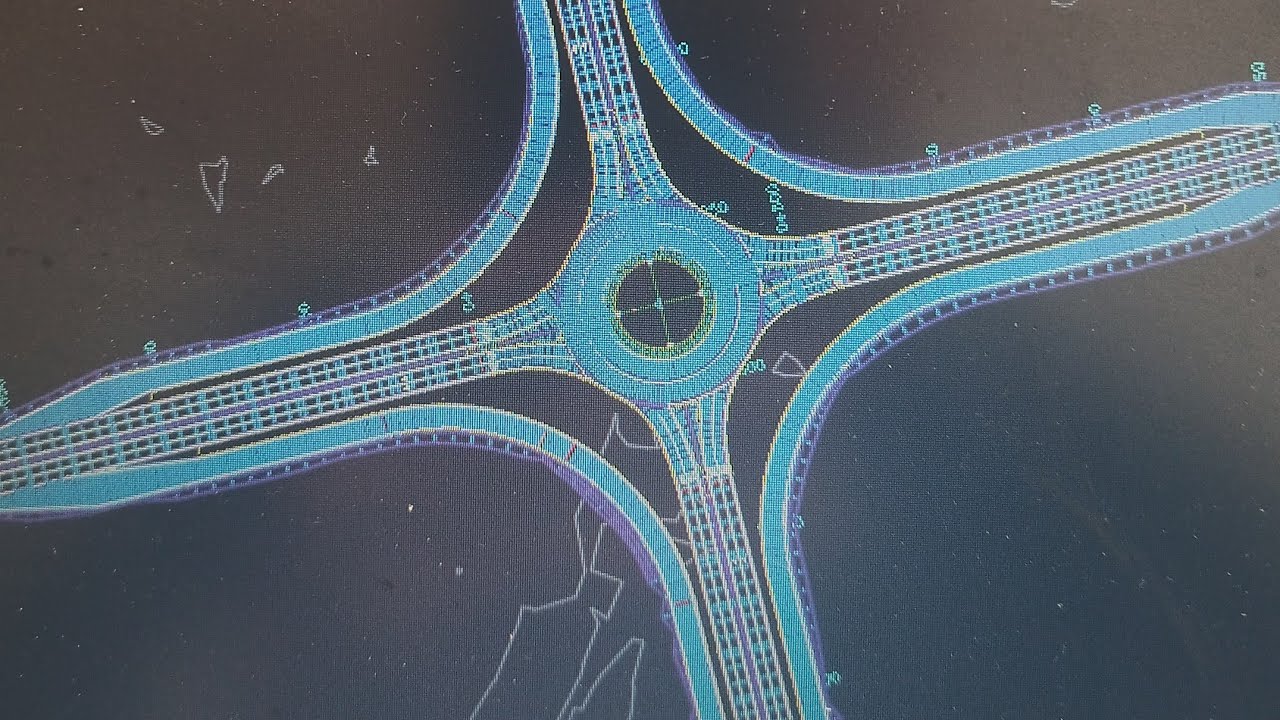 how to add a slip lane to roundabout in civil 3d