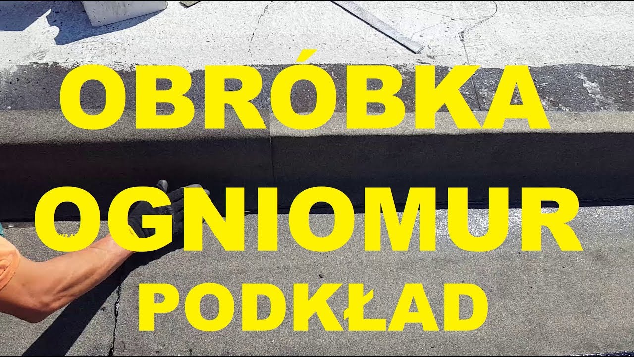 Как выполнить отделку противопожарной стены термосвариваемый рубероид MarekR Dekarz JP!