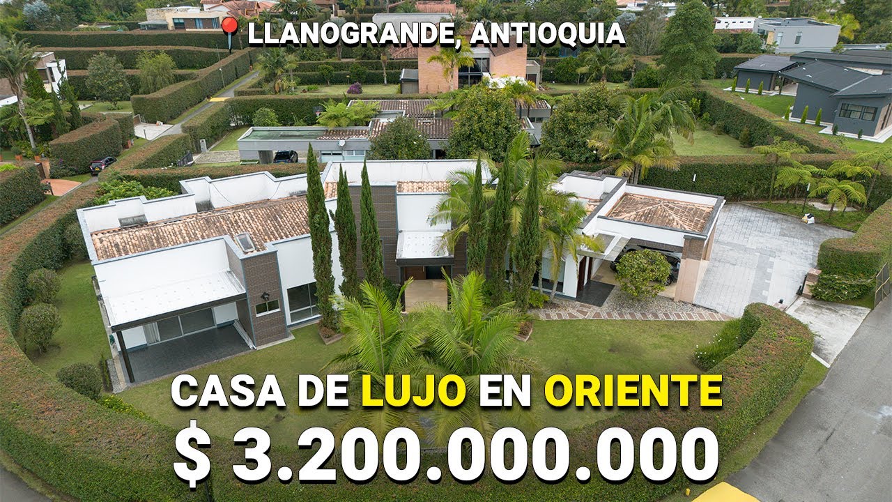 CASA campestre de LUJO en Llanogrande de $3200 millones COP
