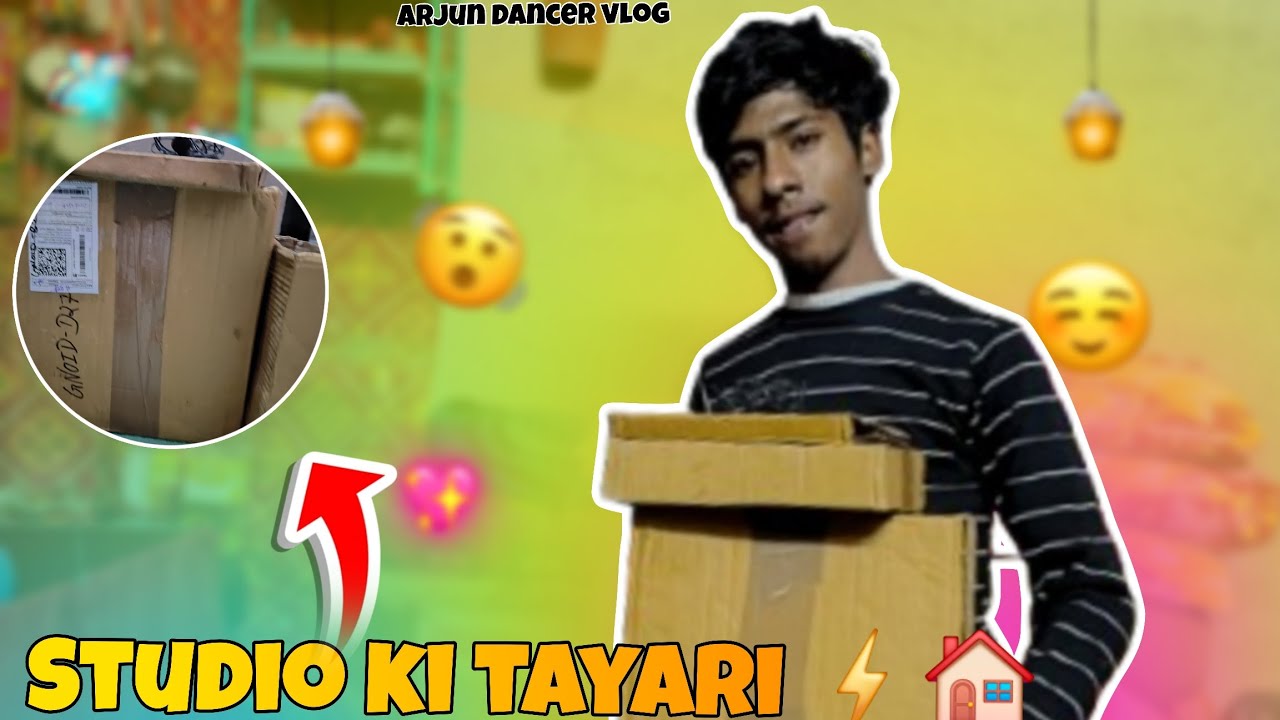 STUDIO KI TAYARI ⚡️🏠 || Arjun dancer vlog || Daily vlog 5 || @souravjvlogs 