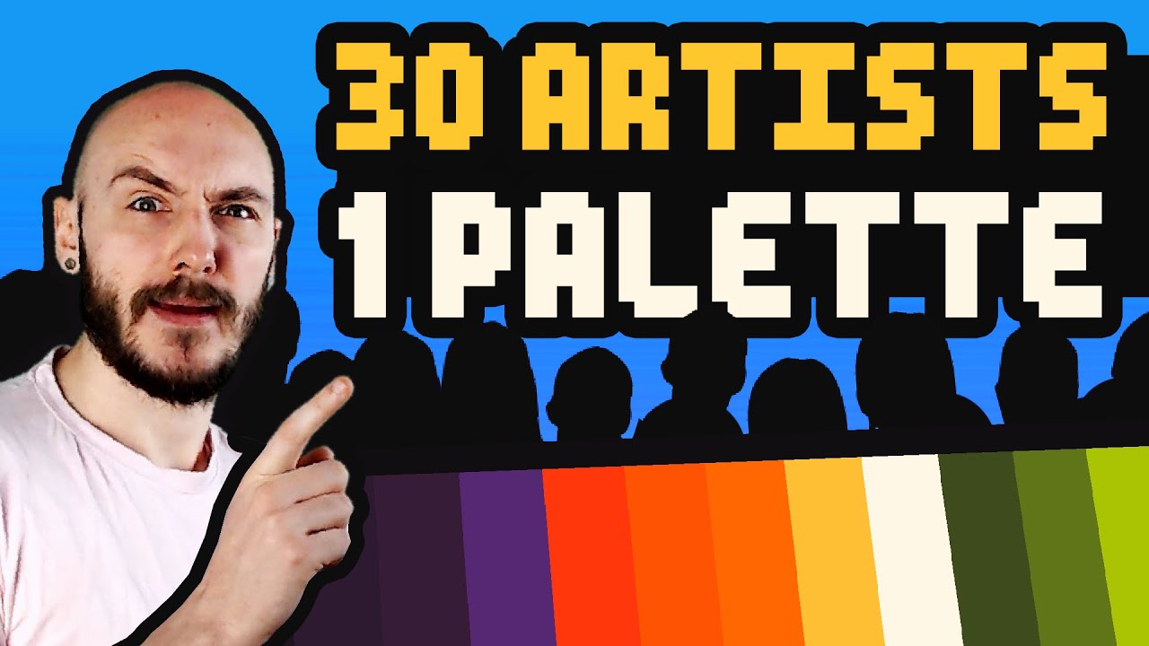 30 Artists Try Difficult Pixel Art Color Challenge
