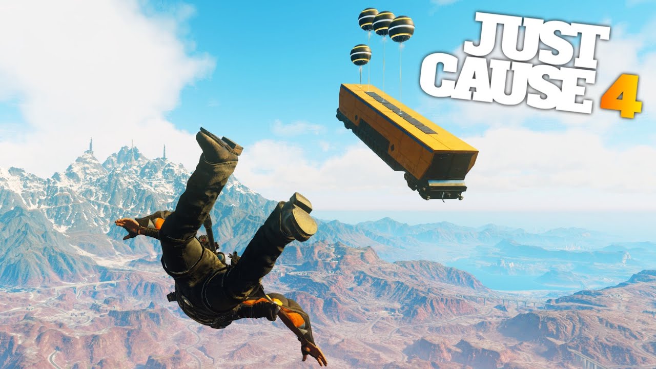 DERAILING, EXPLODING AND FLYING TRAINS in Just Cause 4!