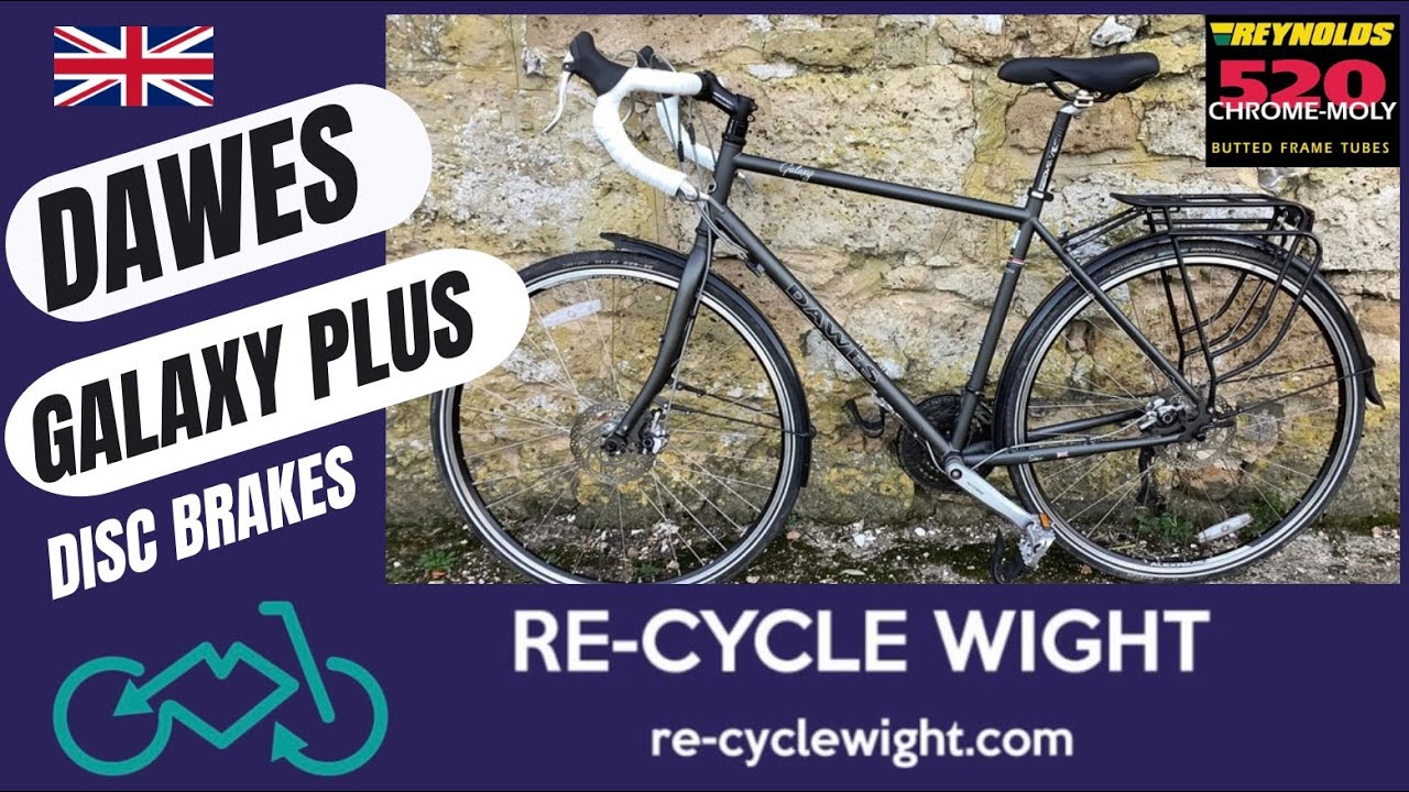 Superb Dawes Galaxy Plus Touring Bike Reynolds 520 Disc Brakes from Re-Cycle Wight