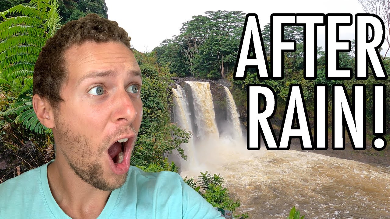 Hawaii Waterfalls VS. Rain Storm