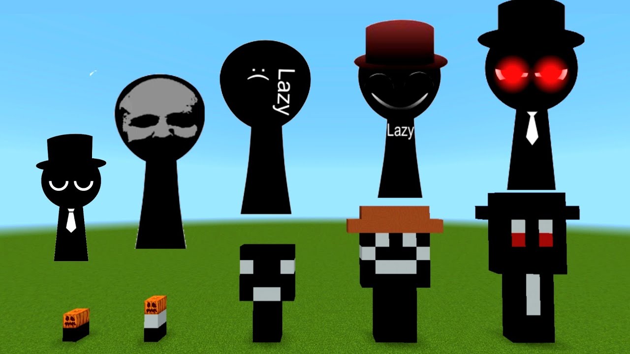 Sprunki Black Evolution In Minecraft PE