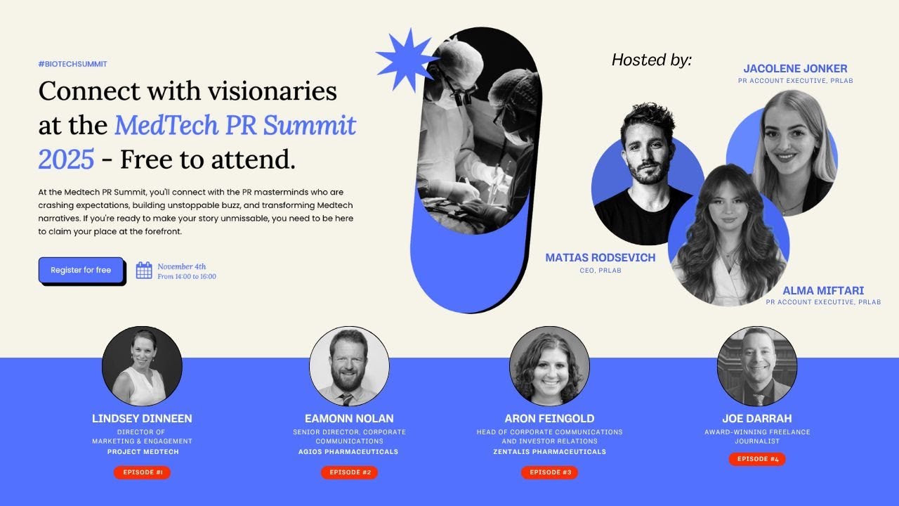 MedTech and BioTech PR Summit 2025 | Hosted by PRLab