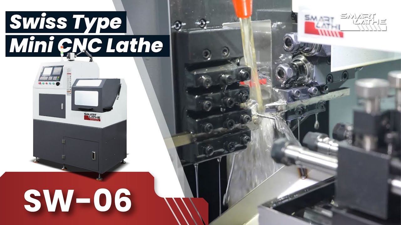 SW-06 Mini Swiss type CNC Lathe.#cnclathe #swisstypelathe