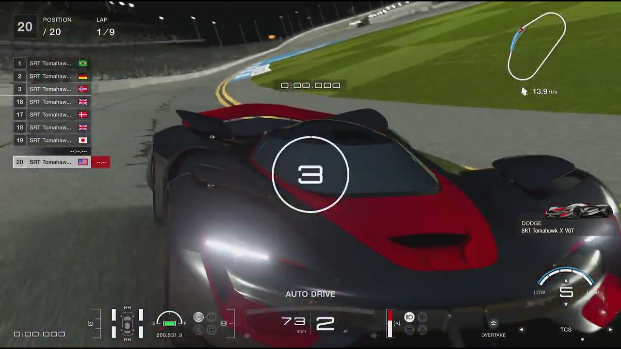 Gran Turismo 7 - Daily Marathon Race - Daytona - SRT Tomahawk X VGT - GT7 - PS5