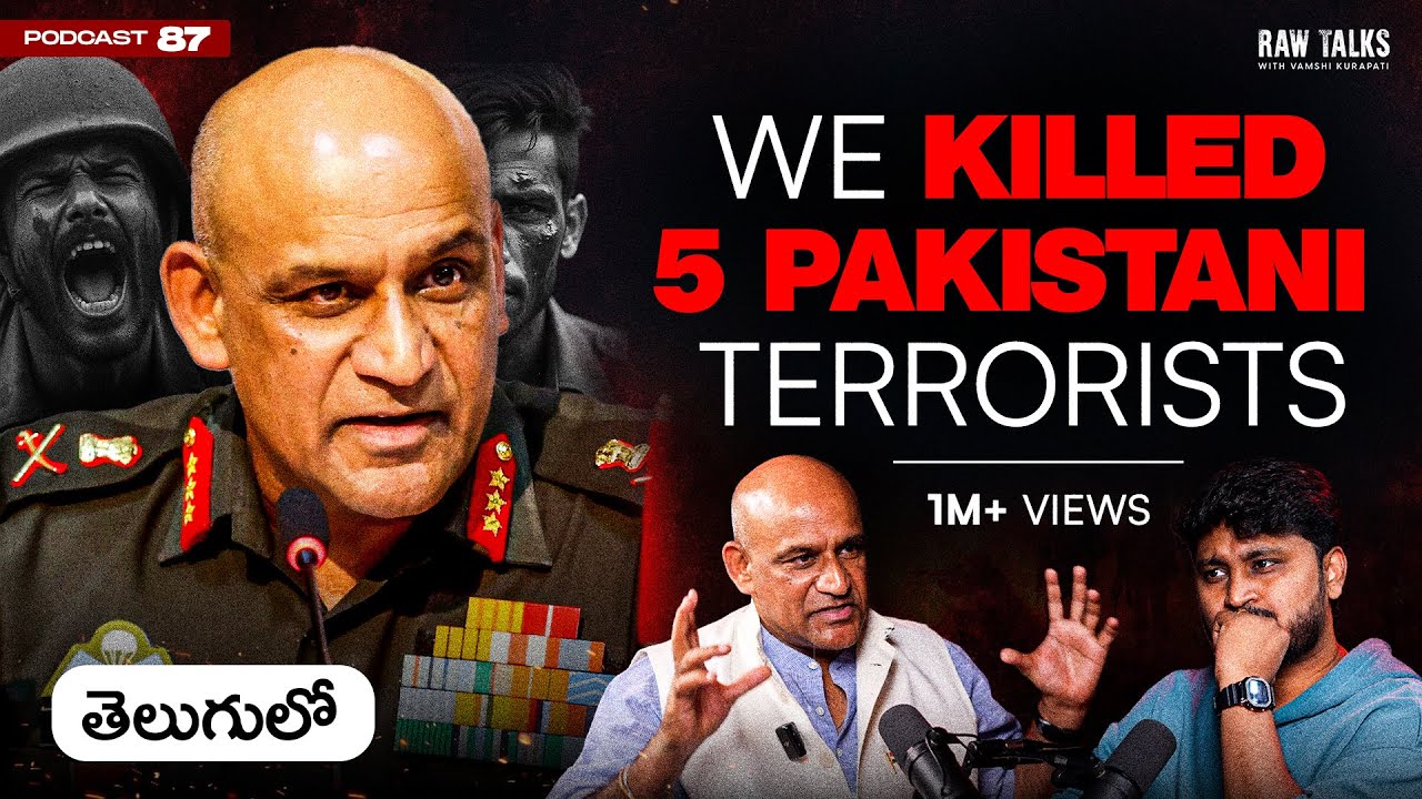 🔥🔥5 BULLETS NA BODY LO Ft. Lt. Gen. A Arun on Indian Army | Raw Talks Telugu Podcast Ep - 87