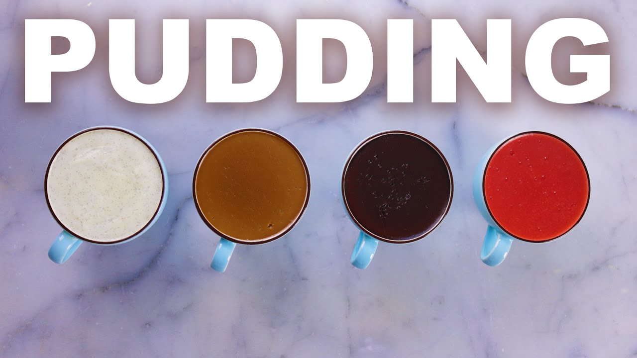 Jell-O-style pudding &mdash; vanilla, coffee, chocolate, strawberry