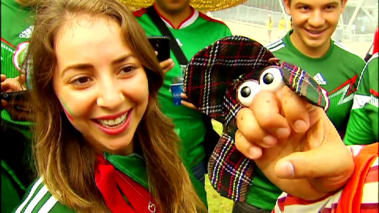 Compayito en Brasil 2014: Color  México VS Brasil