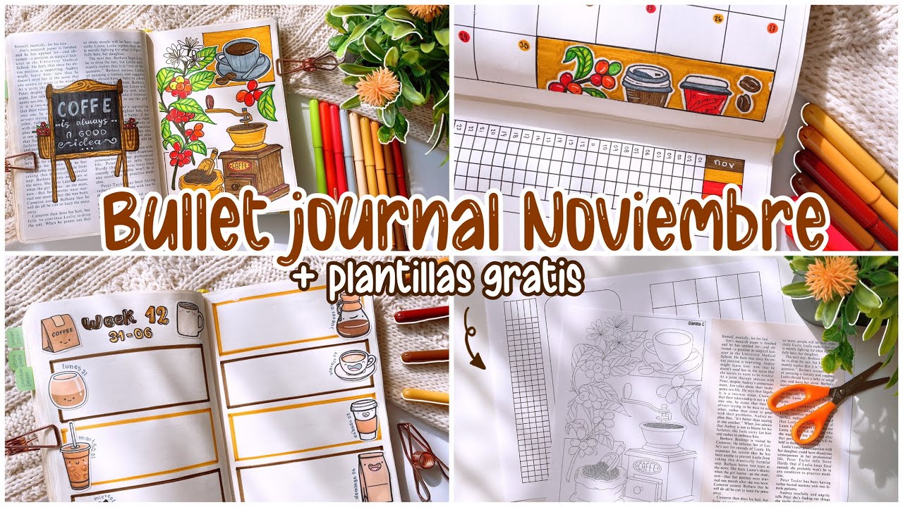 Bullet Journal Noviembre 2022 ☕️ | planea conmigo + plantillas gratis