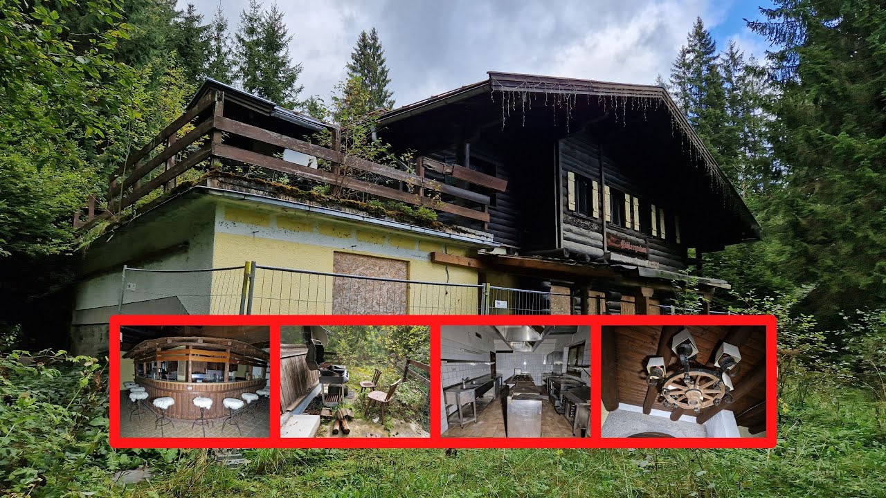 Der vergessene und verlassene Waldgasthof in den Bergen