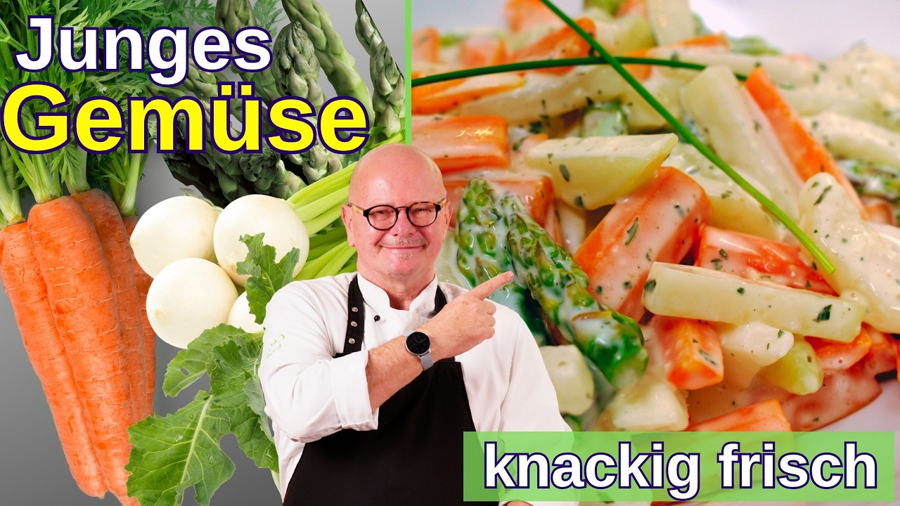 Junges Gem&uuml;se vom Markt in einer TRAUMHAFTEN So&szlig;e!