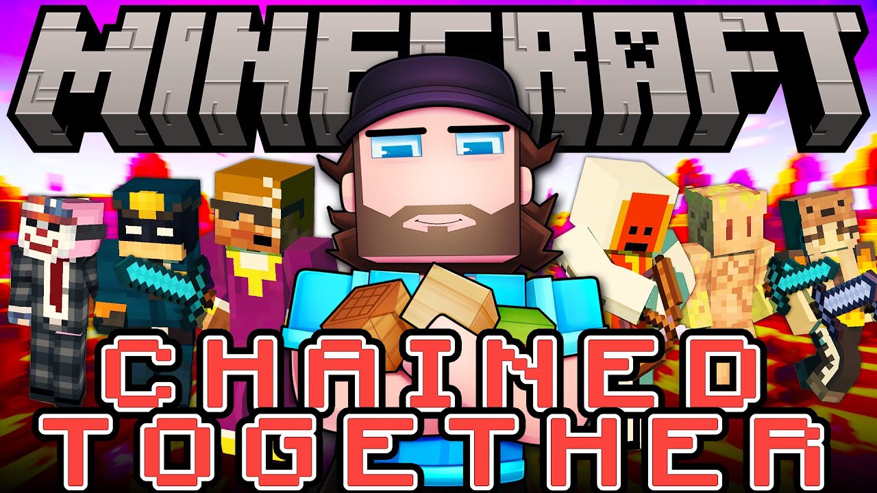 The Minecraft CHAINED TOGETHER Challenge! - Mini Series Part 2
