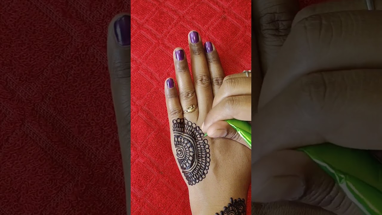 Simple stylish😍✌️🔥  arabic mehndi design # heena mehndi design #youtube shorts #shorts