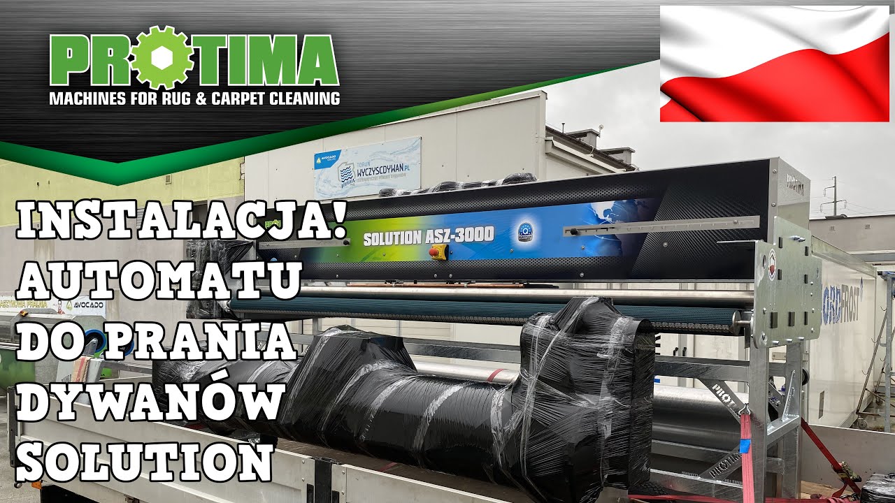 Instalacja Automatu do prania dywanów Solution ASZ 3000 w Toruniu.