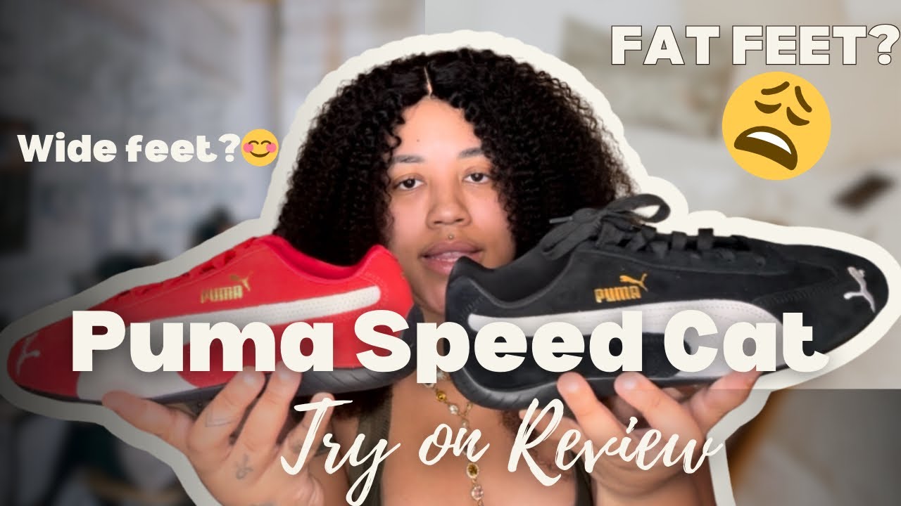 COMFY & STYLISH! Puma Speed Cat Sneakers Try-On Haul for Wide Feet (Size 9 Women)