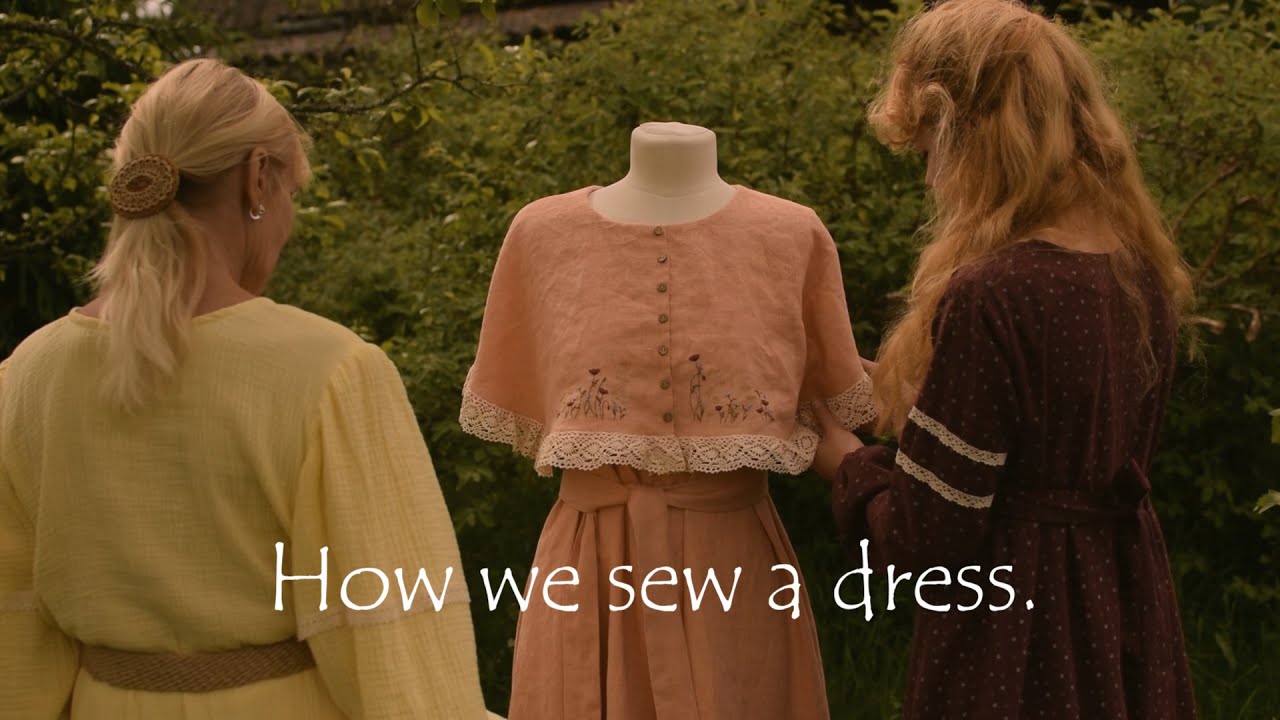 How we sew a dress. Working moments.