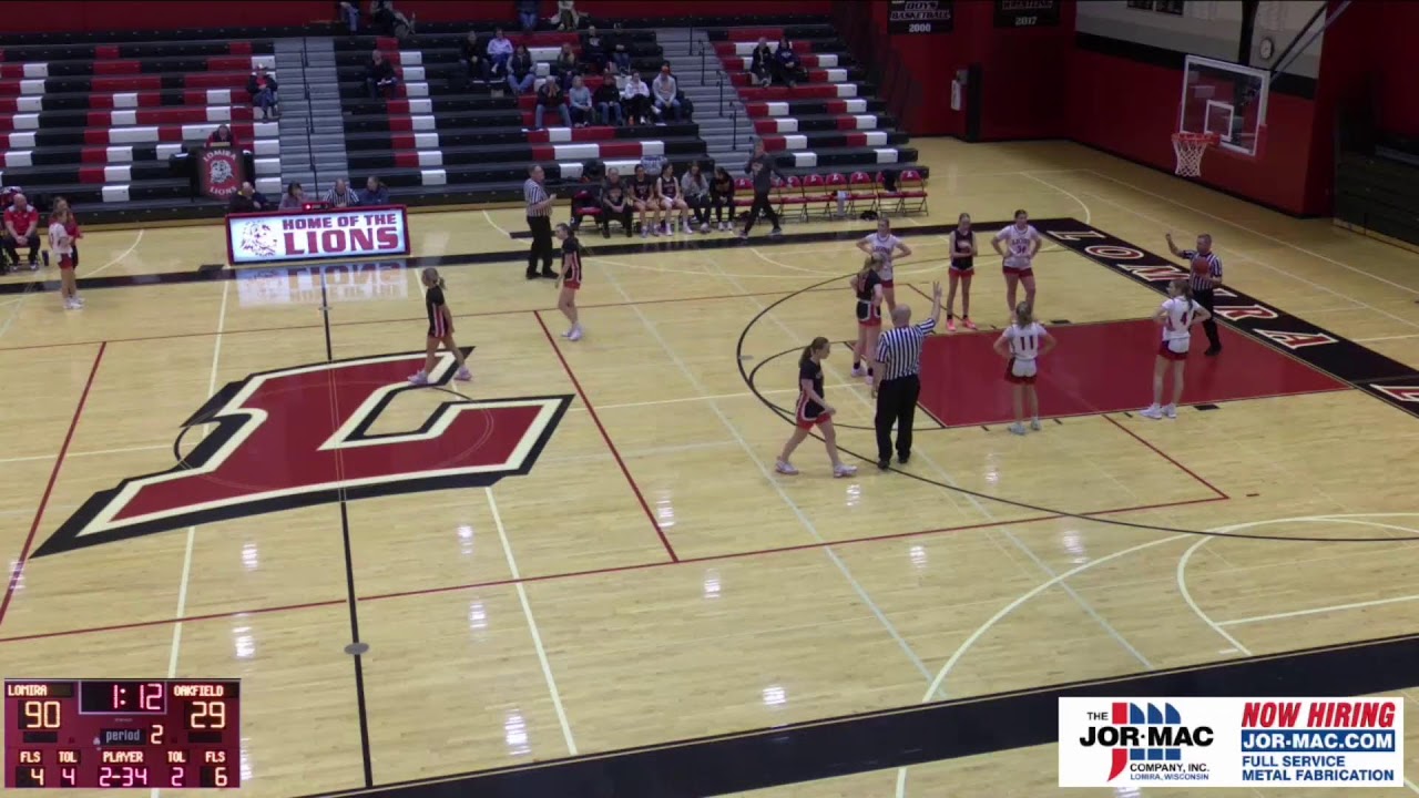 Lomira High School vs Oakfield High School Womens Varsity Basketball