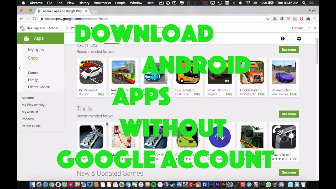 How to download any app without google account
