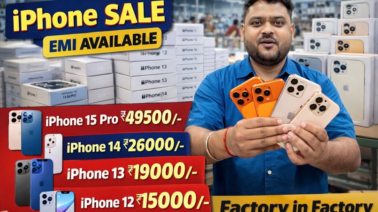 Biggest Sale Ever🤩 | Cheapest iPhone Market in delhi | Second Hand Mobile | iPhone 15 Pro iPhone 16 