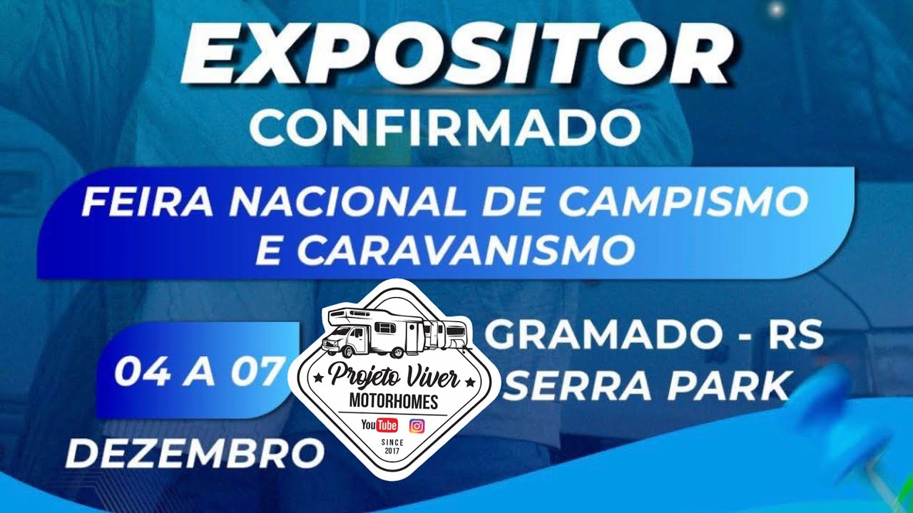 EXPOSITOR FENACAMPING CONFIRMADO! - PROJETO VIVER MOTORHOMES 