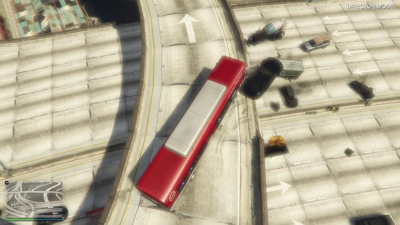 INSANE GTA 5 GLITCH – NPCS DRIVE OFF OVERPASS & EXPLODE! 🤯CAR GO BOOM CRASH TEST CAR GUN MODE
