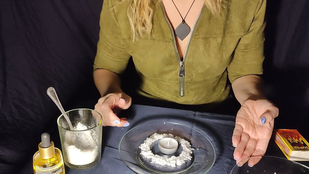 ASMR roleplay español🕯️ Atención personal amable quitando mala energía del aura. Limpieza energética