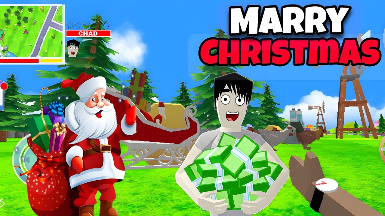 🔥 Christmas Madness in Dude Theft Wars | Full Xmas Update Gameplay 🎄