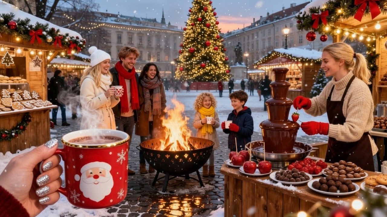САМАЯ КРАСИВАЯ РОЖДЕСТВЕНСКАЯ ЯРМАРКА В МИРЕ 🎄✨ ЧИСТАЯ ПРАЗДНИЧНАЯ МАГИЯ