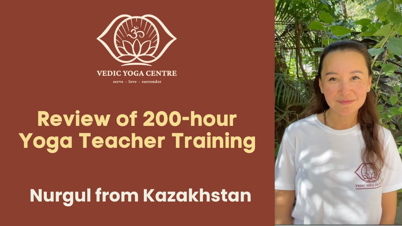200 hour Yoga Teacher Training Review - Vedic Yoga Centre Rishikesh, Nurgul (Kazakh) #shorts